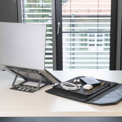 4smart Филцов (вълнен) калъф за лаптопи и таблети до 13 инча - 4smart FeltiBag Protective Sleeve (черен) (540160)