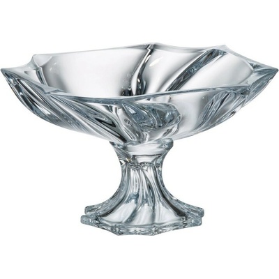 Crystal Bohemia Krištáľová miska na nohe Nep 33 cm