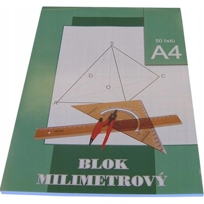 Stepa Papír milimetrový A4 50 listů blok – Hledejceny.cz