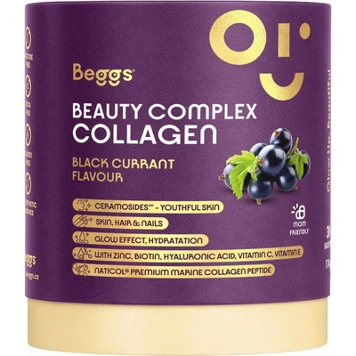 Beggs Beauty Complex Collagen čierne ríbezle 30 vreciek 5,7 g