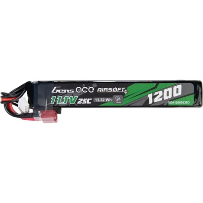 Gens Ace Gens ACE Li-Pol baterie 11 1V 1200mAh 25C T-Dean Buffer stick – Zboží Dáma
