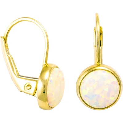 Gemmax Zlaté náušnice s Opálem GLEYV-14551
