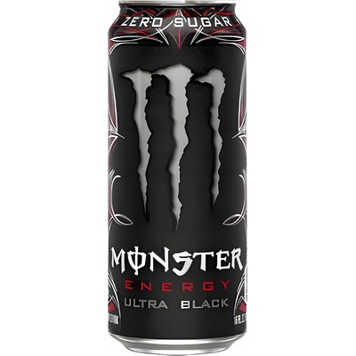 Monster Energy Ultra Black Energetický nápoj Bez cukru 12 x 0,5 l