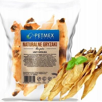 PETMEX žvýkačka pro psy Králičí ucho 100 g