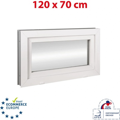 Okna Hned Plastové okno 120x70 cm bílé sklopné – Sleviste.cz