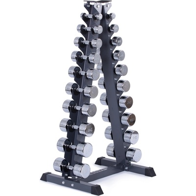 TRINFIT chrom stojan s jednoručkami 1 - 10 kg