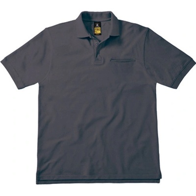 B&C pánska polokošeľa PUC11 dark grey solid
