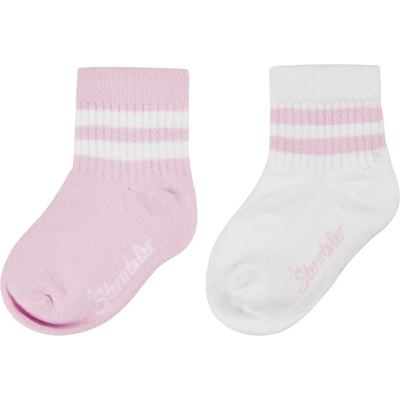 Sterntaler Детски спортни чорапи Sterntaler Kids' Short Socks DP Coolmax Ribbed Sports socks - Puderrosa - размер 31-34 (EU) (201-9299-0415)