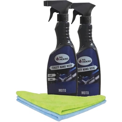 Nasucho Tekutý nano vosk moto+2x utěrka 2x500 ml