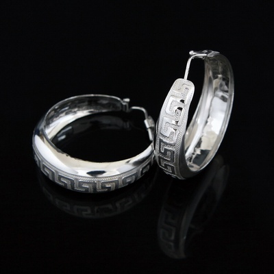 Šperk Holíč strieborné kruhy so vzorom N322