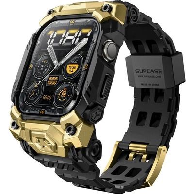 Supcase Удароустойчив кейс с каишка за Apple Watch 10 (46 mm) от Supcase Unicorn Beetle Ore - Черен / Златист (843439155732)