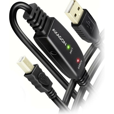 Axagon ADR-210B USB-A 2.0 - USB-B, 10m, černý