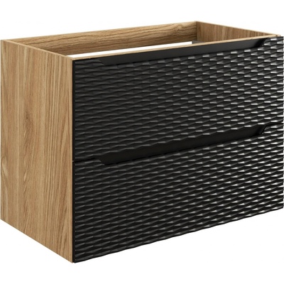 Comad Ocean Black skrinka 80x46x57 cm čierna-dub OCEAN BLACK 82-80-2S