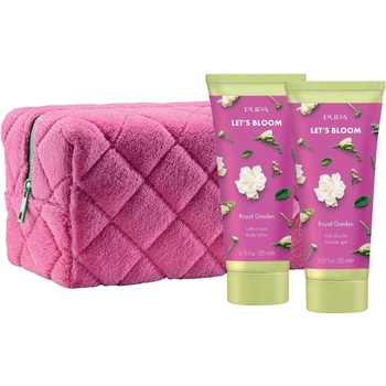 Pupa Milano Pupa Let's Bloom Комплект Royal Garden - Душ гел и Лосион, 2 x 200 ml + Несесер