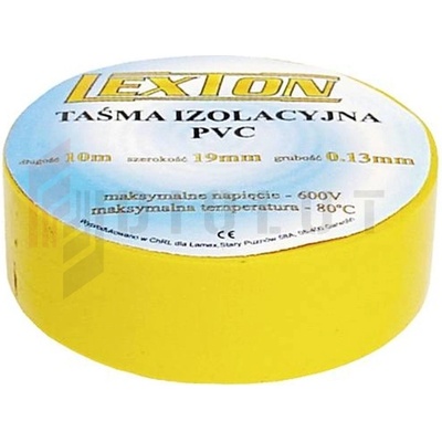 Lexton izolačná páska 19 mm x 10 m LXSC041-ZL žltá