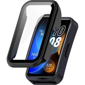 Gigapack Huawei Band 10 GIGAPACK Пластмасова рамка, устойчива на удар + защитно стъкло за екрана, ЧЕРНА GP-150403 (GP-150403)