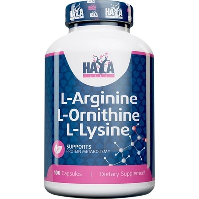 Haya Labs L-Arginine L-Ornithine L-Lysine [100 капсули]