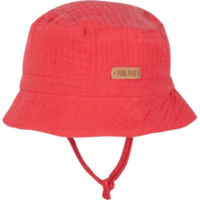 Pure Pure Детска шапка Pure Pure Kids' Tie-Up Hat Muslin Hat - Strawberry - размер 45 cm (904-3864-0412)