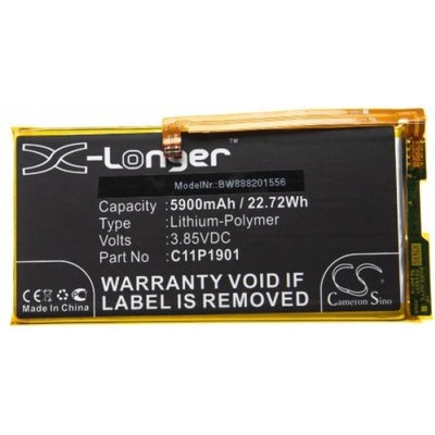 VHBW Батерия за Asus ROG Phone 2 / Strix / Ultimate / ZS660KL, C11P1901, 5900 mAh (888201556)