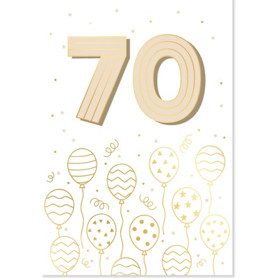 Albi Přání k narozeninám - Zlatá ražba 70 let
