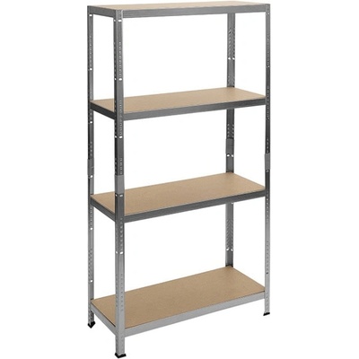 Carmen Стелаж Carmen CR-1024, 4 бр. рафтове, 180 cm височина, 120 cm ширина, до 600 kg товаропоносимост на един рафт, метален, цинк (bt-3580565)