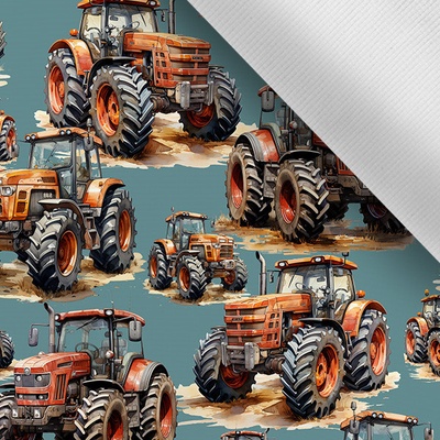 Takoy Letní pružný softshell červený traktor