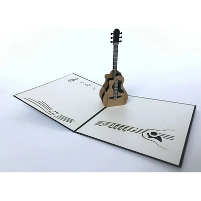 hudebnikum.cz Přání do obálky 3D KYTARA – Zboží Dáma