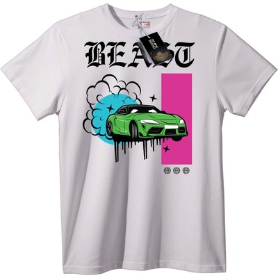 NOONEBRAND Тениска Звяр автомобил - 7XL, Black
