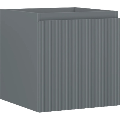 Mexen Rivel шкаф за баня под мивка 45 см, 1 чекмедже, с релефен фронт, матов графит - 91A20-04547-1-BF66 (91A20-04547-1-BF66)