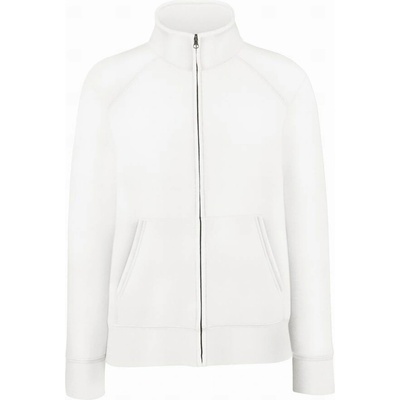 Fruit of the Loom Lady-Fit Premium Sweat Jacket biela