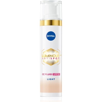 Nivea Luminous 630 Anti Spot озаряващ СС крем SPF 30 цвят Light 40ml