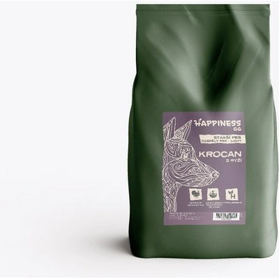 Happiness Goodness Grains Senior/Light krocan s rýží 10 kg