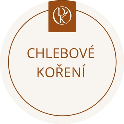 Davídkovo koření Etiketa Chlebové koření béžová průměr 4,5 cm 1 ks