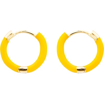 Franco Bene Kroužkové žluté náušnice 5767