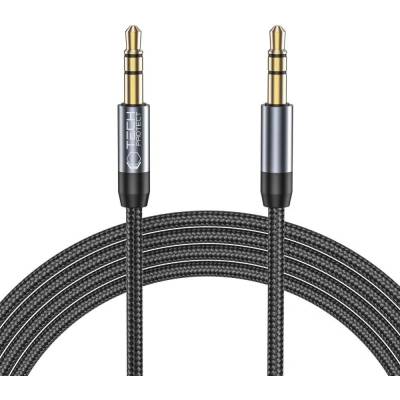 Аудио кабел Tech-Protect UltraBoost, 3.5mm mini jack / 3.5mm mini jack, 1.5m, черен (9490713931547)
