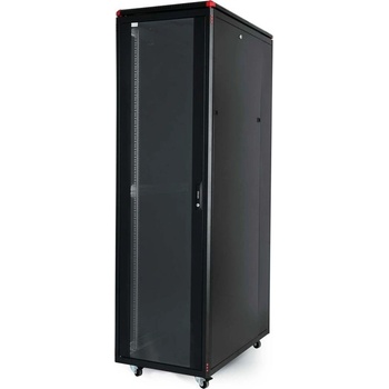 Gunko Комуникационен шкаф GUNKO Elegant Pro 600x1000 мм, черен, стъклена врата, 26U (ELGP26U6010BL111MC1AA0P1)