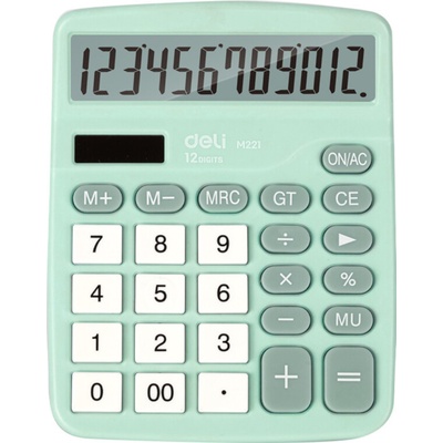DELI GROUP CO., LTD. Kalkulačka DELI EM221 zelená 660563