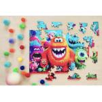 Milliwood Дървен пъзел Milliwood, Dream Team, 50 части - Рошави чудовища (S-ShaggyMonsters-5015) - homeshop