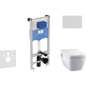 Ideal Standard ProSys - Комплект за предстенен монтаж, душ тоалетни и седалки TECEone, бутони Oleas M1, Rimless, SoftClose, хром ProSys120M SP60 (ProSys120M SP60)