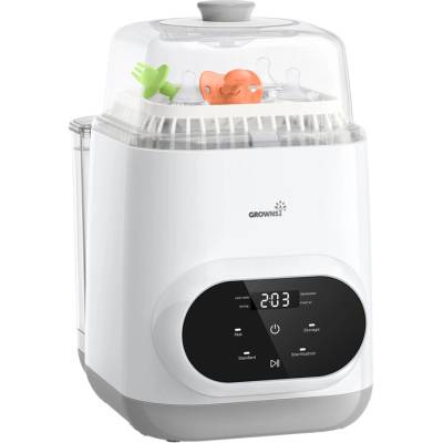 Grownsy Grownsy B01-3 мултифункционален почистващ уред за шишета, 3D сушене, 530 W, бял (B01-3)