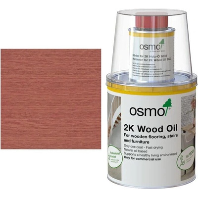 Osmo 2K Wood Oil 6138 Mahogany - двукомпонентно масло за дървесина (6395)