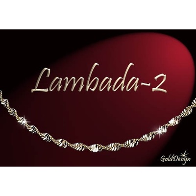 Gold Design Lambada 2 řetízek zlacený GD109