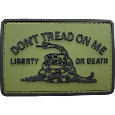 WARAGOD Don't Tread on me PVC nášivka, zelená