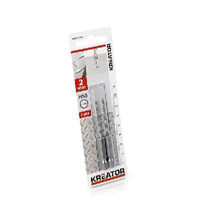 Kreator vrták do kovu HEX 2,0 mm HSS KRT011302