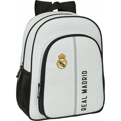 Školský batoh jednokomorový Real Madrid Safta biely, čierny 15 l