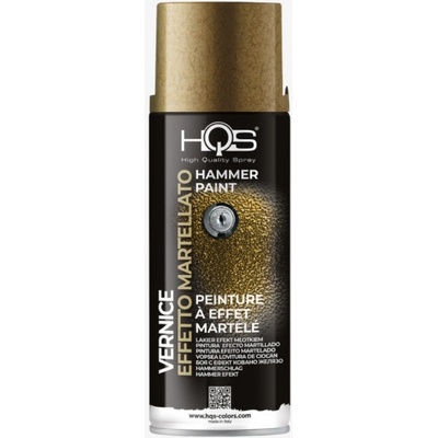HQS farba v spreji kladivkový efekt 400 ml bronz