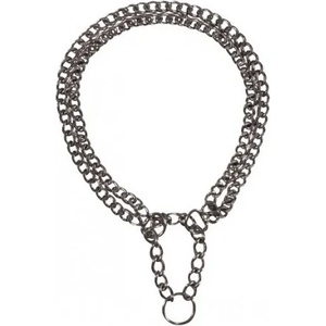 TRIXIE Choke Chain Double Row Chromed - Двоен метален нашийник, колие за кучета 45см / 0.25 см