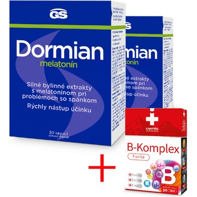 GS Dormian melatonín 2 × 30 kapsúl