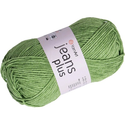 Pletací příze Gina / Jeans Plus 100 g zelená 1 ks