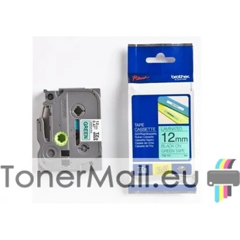 Image 1 of Brother Tape Black on Green Brother TZ-731